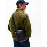 Tommy Hilfiger Logo Patch Crossbody Reporter Bag In Space Blue