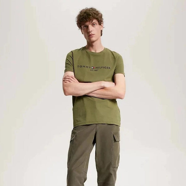 Tommy Hilfiger Logo Slim Fit Crew Neck T-Shirt