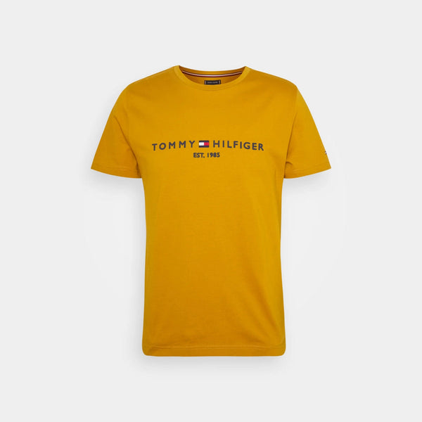 Tommy Hilfiger Logo T-Shirt in Crest Gold
