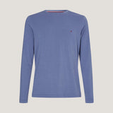Tommy Hilfiger Long Sleeve Slim Fit T-Shirt in Faded Indigo