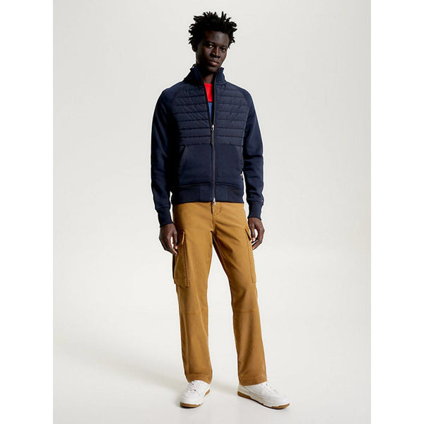 Tommy Hilfiger Mix Media Zip Jacket in Desert Sky