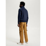 Tommy Hilfiger Mix Media Zip Jacket in Desert Sky