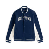Tommy Hilfiger Mixed Graphic Bomber In Dark Night