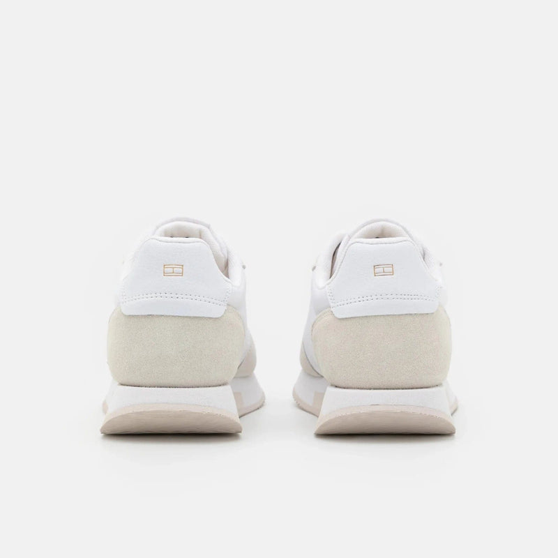 Tommy Hilfiger Mixed Panel Runner TH Webbing Trainers in White