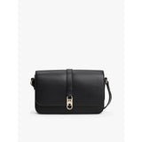 Tommy Hilfiger Monogram Flap Crossbody Bag In Black