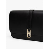 Tommy Hilfiger Monogram Flap Crossbody Bag In Black