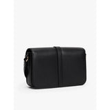 Tommy Hilfiger Monogram Flap Crossbody Bag In Black