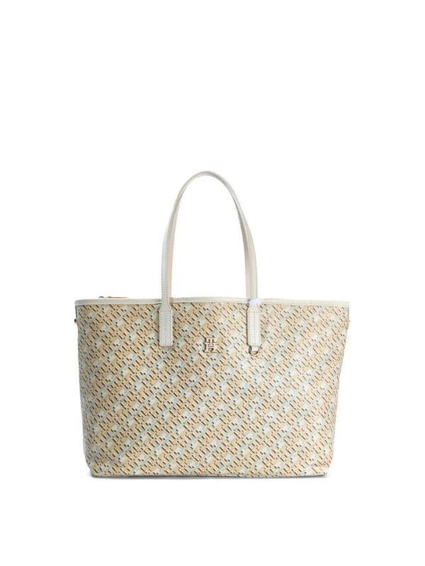 Tommy Hilfiger Monopoly Leather Tote Mono in Neutral