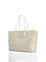 Tommy Hilfiger Monopoly Leather Tote Mono in Neutral