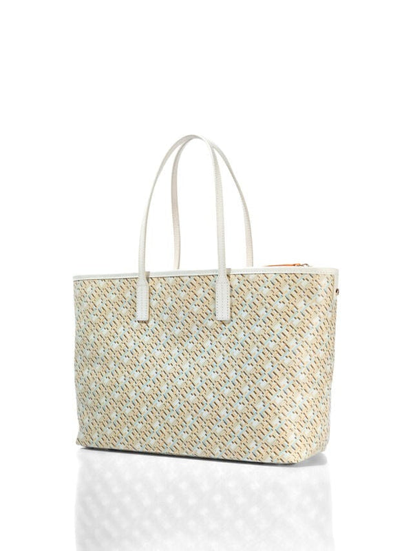 Tommy Hilfiger Monopoly Leather Tote Mono in Neutral