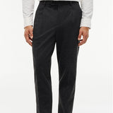 Tommy Hilfiger New York Label Pattern Tapered Trousers In Dark Grey Heather