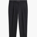 Tommy Hilfiger New York Label Pattern Tapered Trousers In Dark Grey Heather