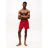 Tommy Hilfiger Original Logo Mid Length Swim Shorts Medium Red