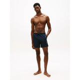 Tommy Hilfiger Original Logo Mid Length Swim Shorts Navy Blue