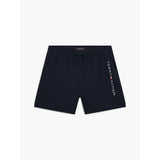 Tommy Hilfiger Original Logo Mid Length Swim Shorts Navy Blue