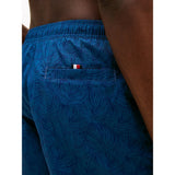 Tommy Hilfiger Original Print Mid Length Swim Shorts Palm Leaf Aegean Sea