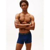 Tommy Hilfiger Original Trunks And Socks Gift Set In Navy Tonal Flag/Desert Sky