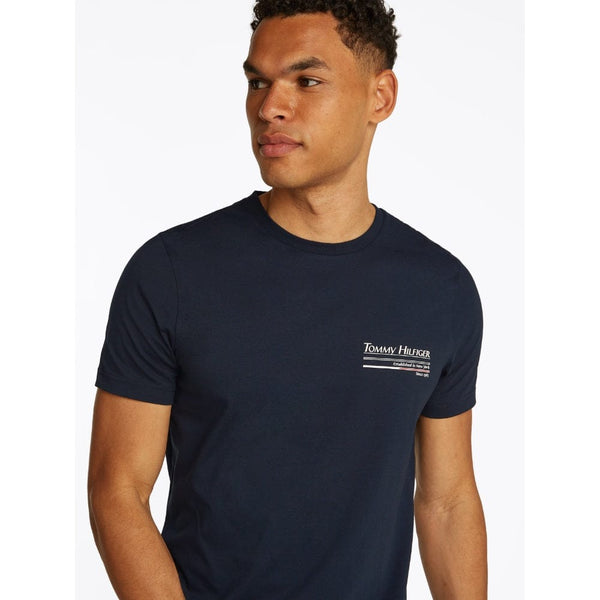 Tommy Hilfiger Outline Sailing Tee In Desert Sky