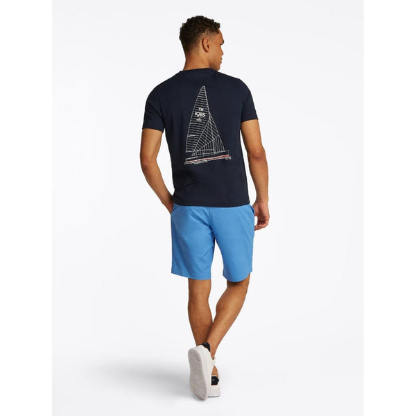 Tommy Hilfiger Outline Sailing Tee In Desert Sky