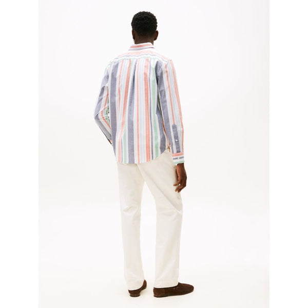 Tommy Hilfiger Oxford Regatta Stripe Shirt In Multi Stripe
