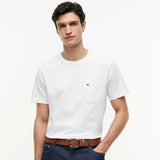 Tommy Hilfiger Patch Pocket Jersey Crew Neck T-Shirt White