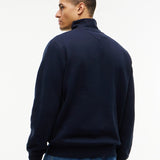Tommy Hilfiger Peached Fleece Quarter-Zip Sweatshirt In Navy Blue