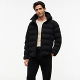 Tommy Hilfiger Performance Tech Padded Hooded Jacket In Black