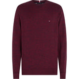 Tommy Hilfiger Pima Cotton Cashmere Sweater in Rouge/Desert Sky Mouline
