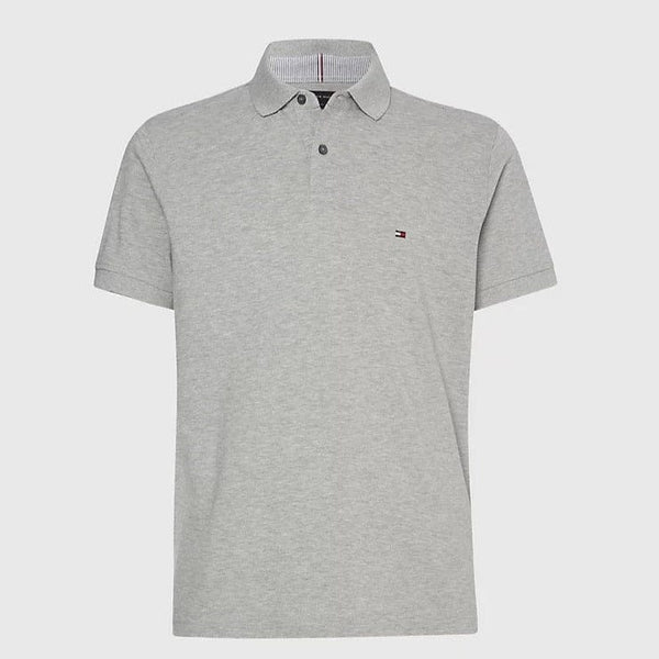 Tommy Hilfiger Plain Polo Light Grey Heather