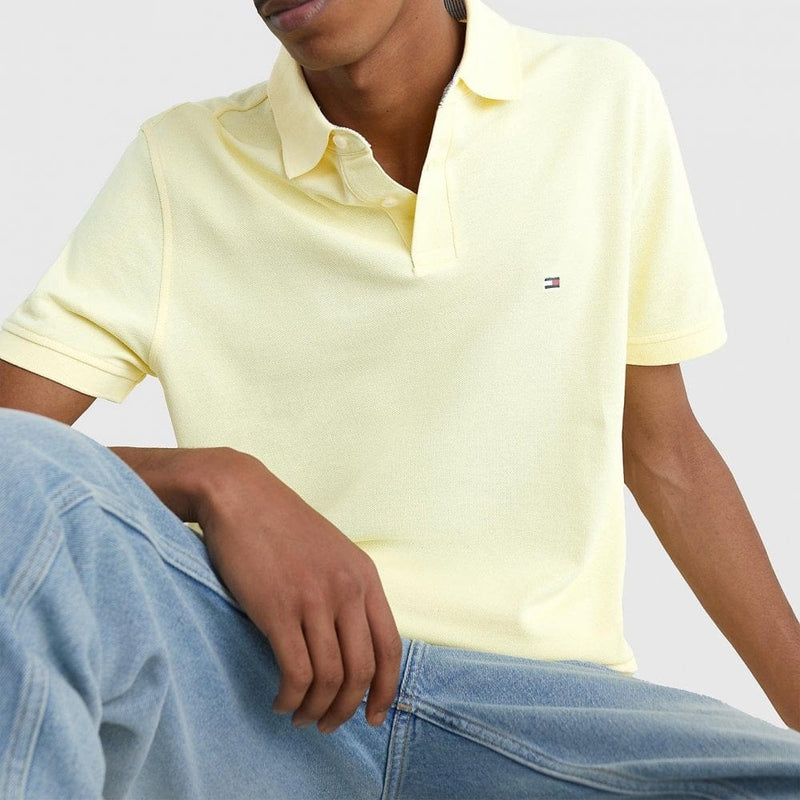 Tommy Hilfiger Plain Polo Yellow Mist
