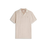 Tommy Hilfiger Polo Shirt Pointel In Khaki Heather