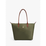 Tommy Hilfiger Popette Monogram Tote Bag In Huntsman Green