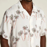 Tommy Hilfiger Print Bowling Shirt in Beige