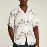 Tommy Hilfiger Print Bowling Shirt in Beige