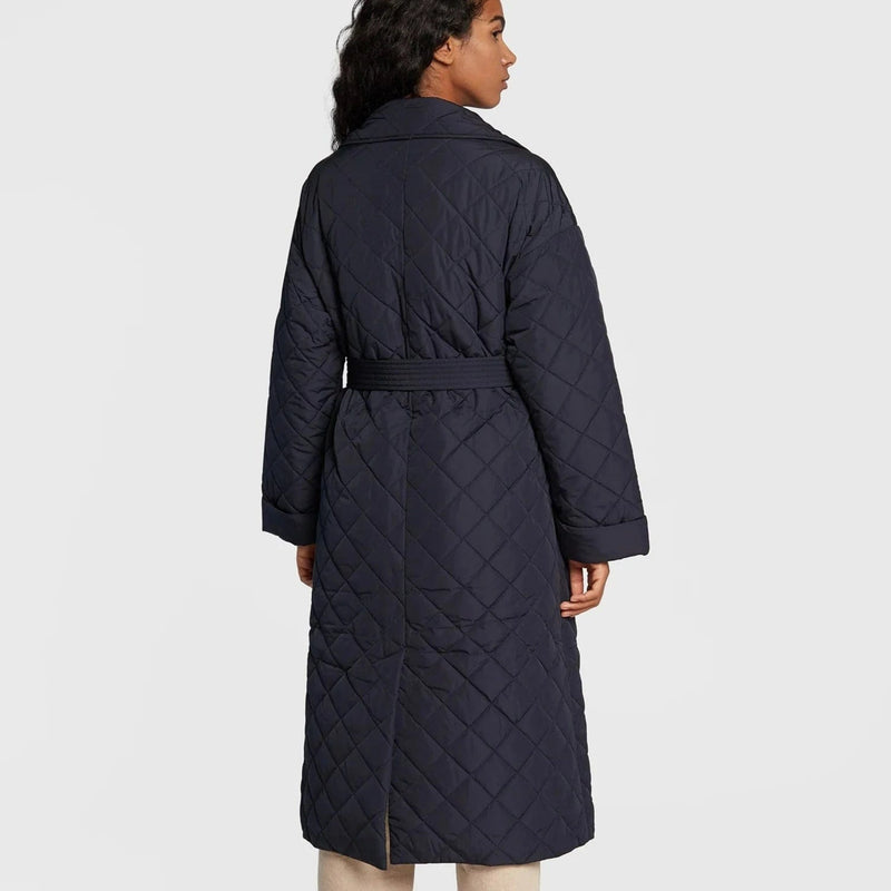 Tommy Hilfiger Quilted Sorona® Relaxed Trench Coat Navy – Elys Wimbledon | Trenchcoats