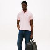 Tommy Hilfiger Regular Cotton Polo Shirt in Pink Lily
