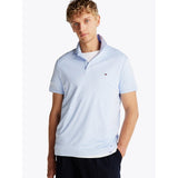 Tommy Hilfiger Regular Fit Interlock Knit Polo Shirt In Sweet Blue