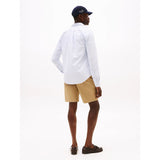 Tommy Hilfiger Regular Fit Stripe Oxford Shirt In Cloudy Blue/White