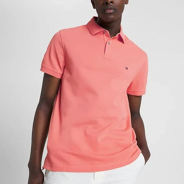 Tommy Hilfiger Regular Plain Polo Peach
