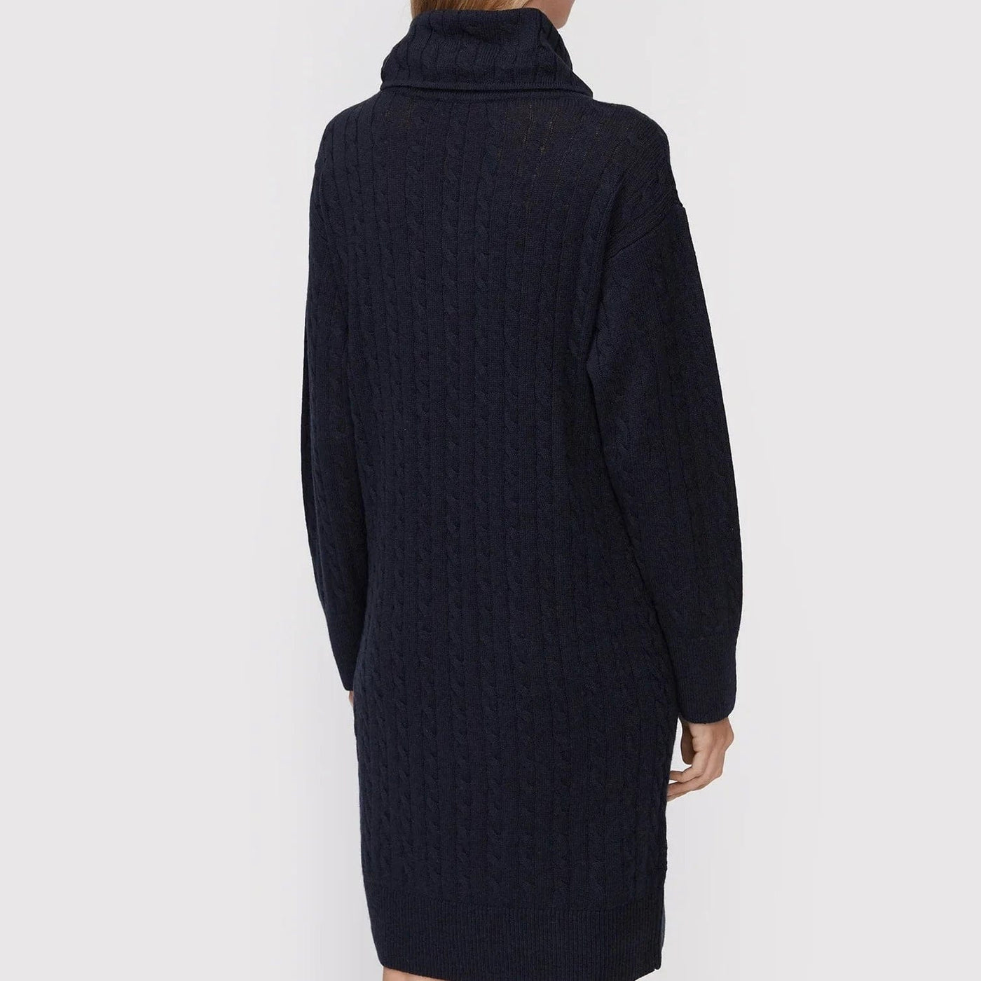 open lace back dress Millie Turtleneck Sweater Dress | Cozy Knit Mini Dress main image 1