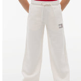 Tommy Hilfiger Rhinestone Sweat Pant In Ancient White