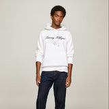Tommy Hilfiger Script Logo Hoodie White