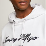 Tommy Hilfiger Script Logo Hoodie White