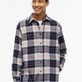 Tommy Hilfiger Shirt RWB Tartan Flannel In Ivory Silk