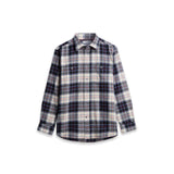 Tommy Hilfiger Shirt RWB Tartan Flannel In Ivory Silk