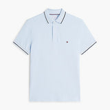 Tommy Hilfiger Slim Fit Tipped Pique Polo Shirt In Sky Blue
