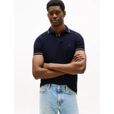 Tommy Hilfiger Slim Fit Tipped Polo Shirt In Navy Blue
