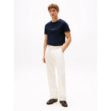 Tommy Hilfiger Slim Jersey Tipped T-Shirt In Navy Blue