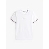 Tommy Hilfiger Slim Jersey Tipped T-Shirt In White