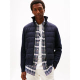 Tommy Hilfiger Smart Casual Mixed Texture Zip-Thru Jacket In Navy Blue